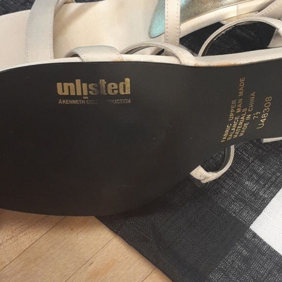 VINTAGE Y2K UNLISTED "SAMANTHA" LOW BLOCK HEEL SQUARE TOE SANDALS - Picture 7 of 7